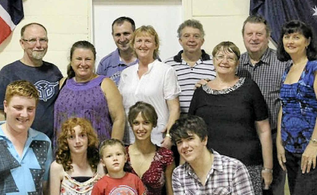 Leslie Rayner (from back), Debbie Williams, Dave and Tanya Dowling, Mal Springall, Bev and Eddie Gardiner and instructor Bronwyn Molloy, and (front) James and Jessie Dowling, Beau Friske, Katrina LoSurdo and Michael Rayner took dance lessons in the lead-up to last weekend’s Kandanga dance. Leslie Rayner (from back), Debbie Williams, Dave and Tanya Dowling, Mal Springall, Bev and Eddie Gardiner and instructor Bronwyn Molloy, and (front) James and Jessie Dowling, Beau Friske, Katrina LoSurdo and Michael Rayner took dance lessons in the lead-up to last weekend’s Kandanga dance.